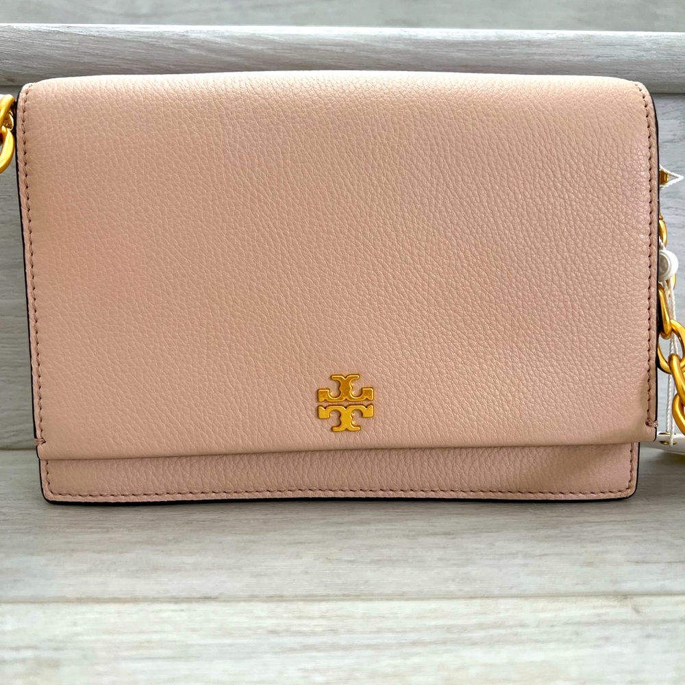 Tory Burch Georgia Pebbled Combo Crossbody Bag